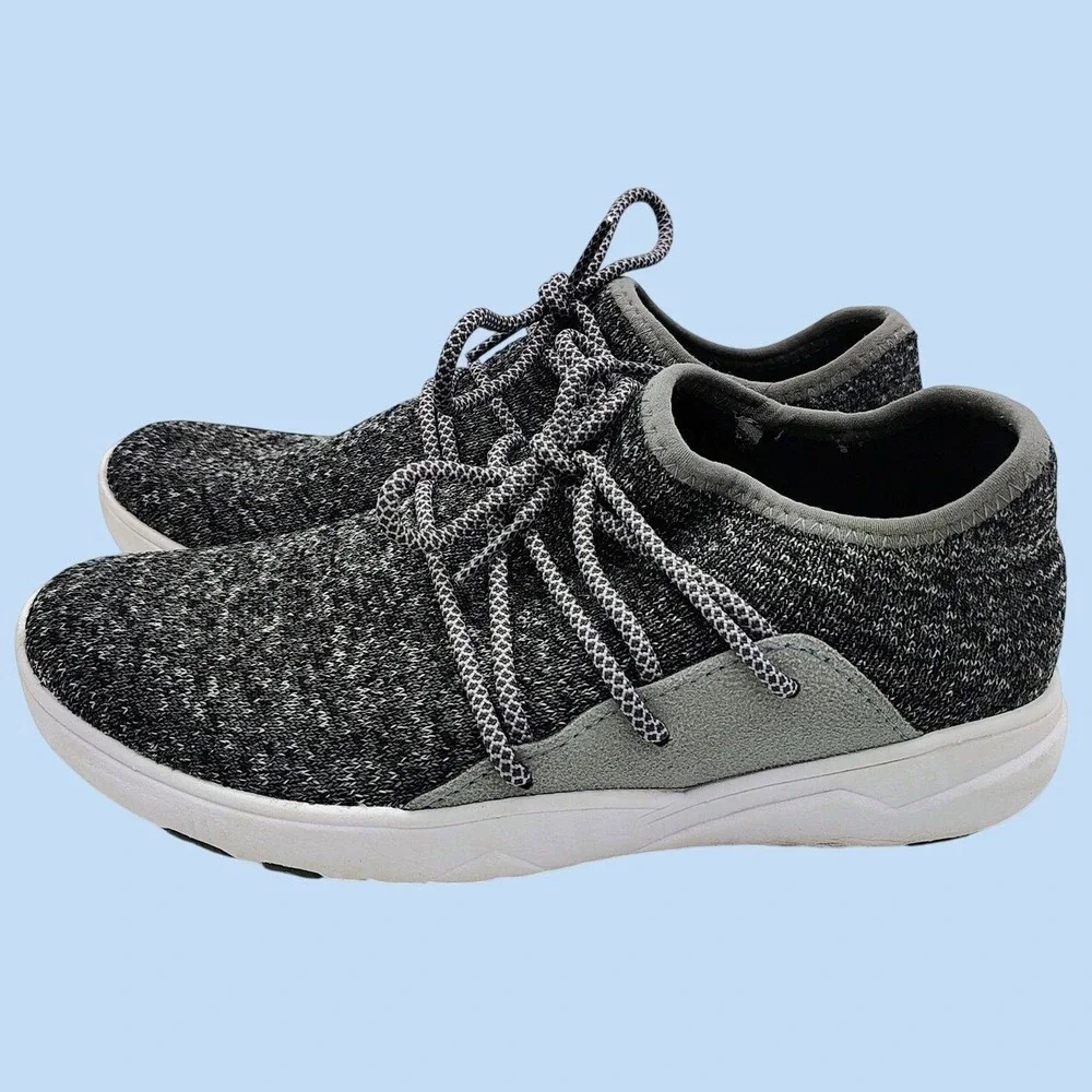 Vessi Cityscape Women's Gray Knit Comfort All Day Walking Shoes Sneakers W6